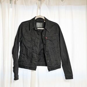 Black denim Jacket Levi Strauss Women's